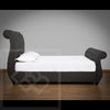 Swann Curved Chesterfield Sleigh Style Bed