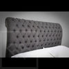 Swann Curved Chesterfield Sleigh Style Bed